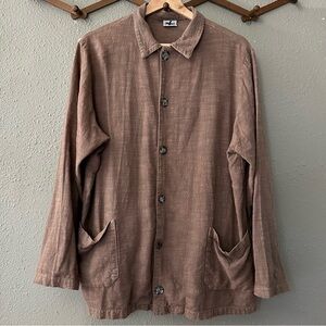 CP Shades linen-rayon blend chore coat - S